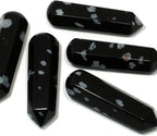 Snowflake Obsidian Crystal Massage Wand ~70mm
