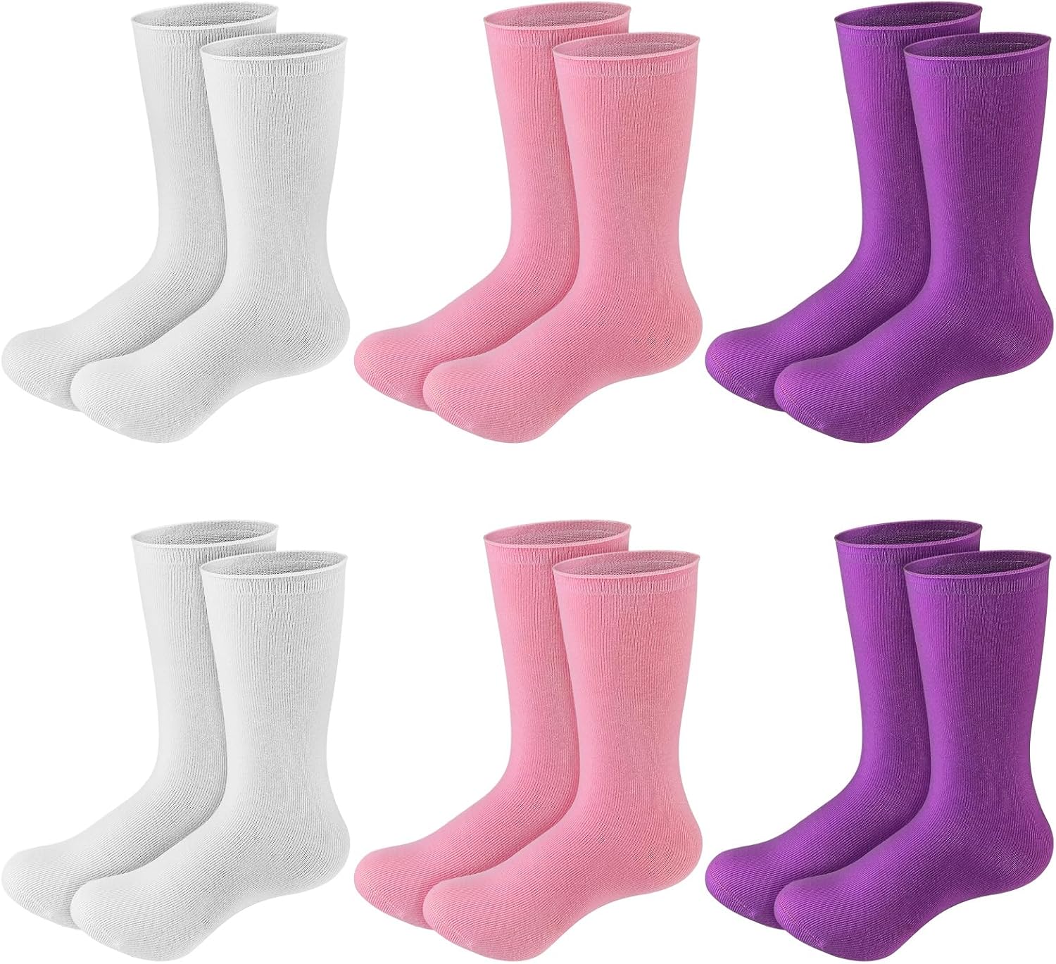 Shinymoon 6 Pair Seamless Afo Interface Socks Sensory Seamless Interface Cotton Non Binding Socks