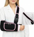 SPRING SEAON Arm Sling Shoulder Immobilizer for Women and Men, Rotator Cuff Support Brace Adjustable Sling for Shoulder,Arm,Wrist,Elbow,and Clavicle Injury