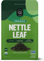 FGO Organic Nettle Leaf Loose Tea, Cut and Sifted, Caffeine Free, 4oz Resealable Bag, Packaging May Vary (Pack of 1)