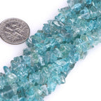 HAAMIIQII 4-6mm Natural Apatite Chip Beads Irregular Chip Stones Loose Gemstone Beads for Jewelry Making Strand 30 Inch