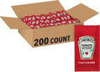 Heinz Ketchup Single Serve Packet (0.3 oz Packets, Pack of 200)