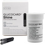ARKRAY GLUCOCARD Shine Blood Glucose Test Strips – No Coding Required, Fast 5-Second Results, 0.5 Microliter Sample Size – Compatible with GLUCOCARD Shine Blood Glucose Meters, 50 Count