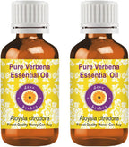 Deve Herbes Pure Verbena Essential Oil (Aloysia citrodora) Steam Distilled (Pack of Two) 100ml X 2 (6.76 oz)