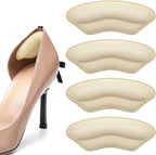 (2Pairs) Heel Pads for Shoes, Suitable for high Heels, Leather Shoes, Sneakers, etc.reducing Heel Friction, Providing Slip Resistance and Comfort; Filler for Big Footwear.