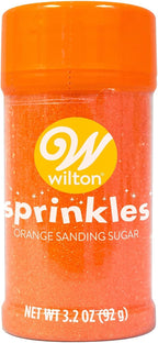 Wilton Sparkling Sugar Decorating Sprinkles, 3.25 oz., Orange