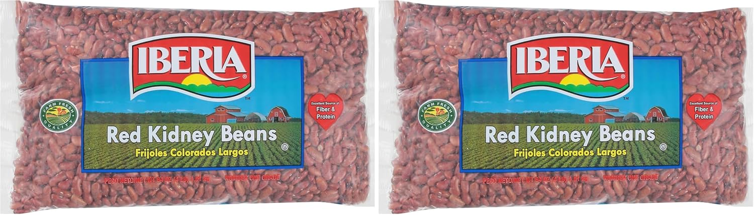 Iberia Red Kidney Beans, 4 Lb. (Pack of 2)
