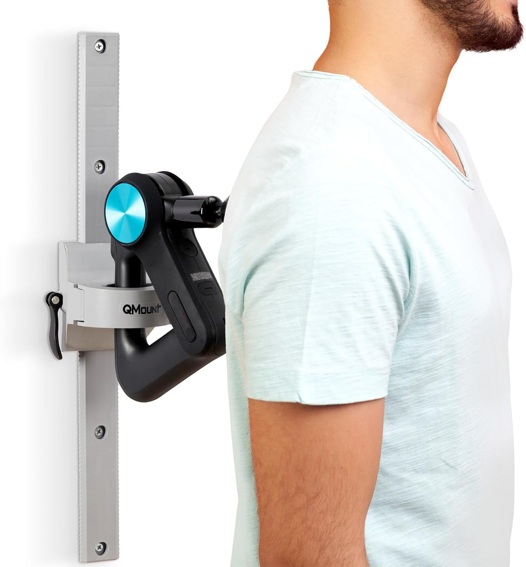 Massage Gun Holder & Wall Mount – Hands-Free for Full Body Muscle Recovery – Fully Adjustable Massage Gun Wall Mount Holder – Heavy Duty, No-Slip, Supports Deep Massaging (Wall Mount)
