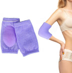 1 Pair Gel Elbow Sleeves for Women, Soft Gel Elbow Pads for SPA Moisturizing Dry Cracked Skin Care, Cover Heel Socks Elbows Sleeves, Elbows Pads for Pain, Calloused and Reduce Wear