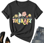 Occupational Therapy Shirt Women-OT Occupational Therapist Short Sleeve Mental Health Awareness tee Tops