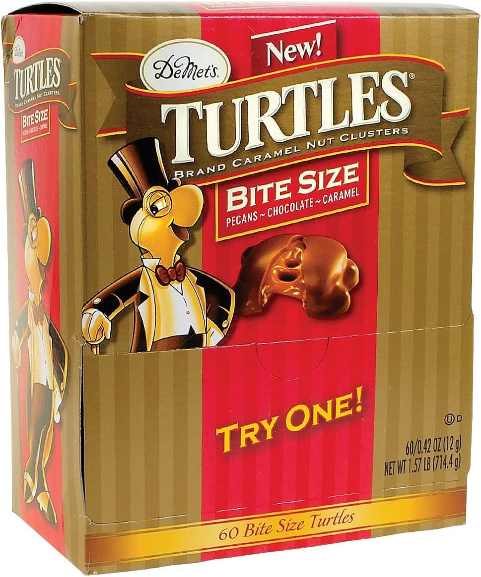 DeMet's Turtles Original Bite Size; 60 Pieces/Box