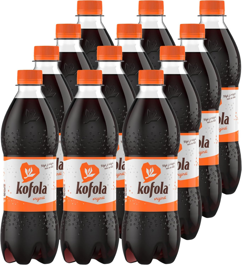 Kofola Original Authentic & Popular Bottled Soda Soft Drink, Traditional Slovak Czech Food - 16.9 oz 12-Pack