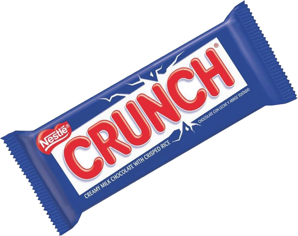 CRUNCH Full-Size Candy Bar, Creamy Milk Chocolate with Crunchy Crisped Rice, 36 Individually Wrapped Bars, 1.55 oz Each