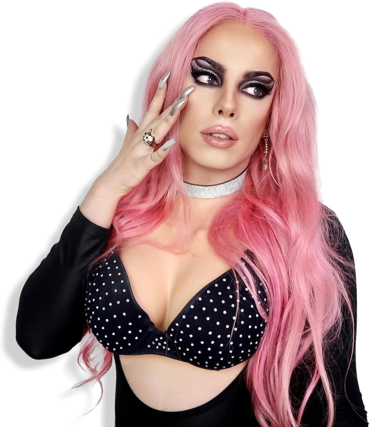 Silicone Breast Forms Breastplate Fake Breast Fake Boob High Collar Style B-G Cup For Crossdresser Cosplay Drag Queen