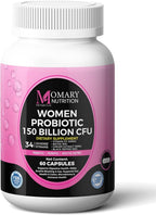 9-in-1 Bio Cultures Complex for Women – 150 Billion CFU Probiotics with 34 Diverse Strains, Organic Prebiotics, Postbiotics, Digestive Enzymes & Biotin – Supports Digestive Balance & Gut Microbiome