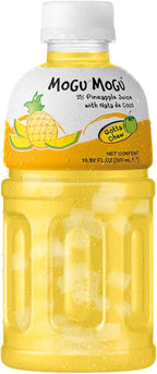 Mogu Mogu Fruit Juice with Nata De Coco, 10.82 Fl Oz (Pineapple, Pack of 24)