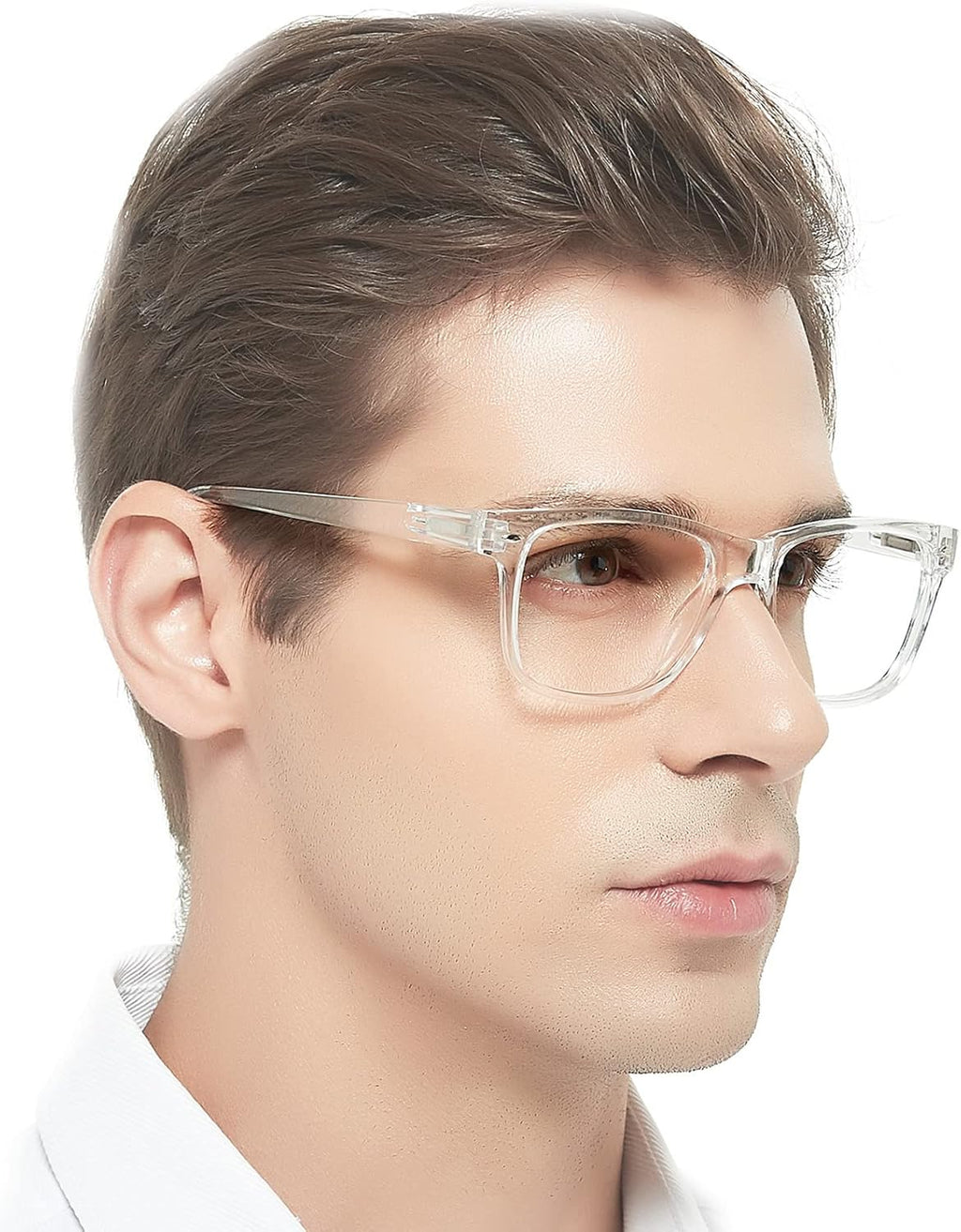 MARE AZZURO Big Frame Reading Glasses Men Square Readers 1.0 1.5 2.0 2.5 3.0 3.5 4.0 5.0 6.0