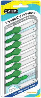 Stoddard OPTIM Interdental Brushes Medium -5mm Green - 8 Brush Pack