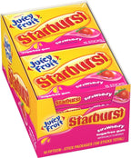 Juicy Fruit Gum (10 Pack) JUICY FRUIT & STARBURST Strawberry Chewing Gum Bulk Pack, 15 Stick