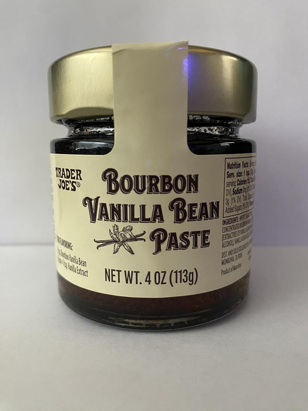 Generic Trader Joes Bourbon Vanilla Bean Paste