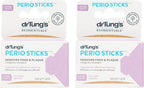drTung's Dental Sticks for Teeth & Gum Cleaning - Toothpicks for Oral Care, Soft Floss Picks for Teeth, Interdental Plaque & Food Remover Tool, Perio Sticks - X-Thin, Bulk 100 Count (Pack of 2)