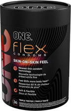 ONE® Flex™ Condoms︱ Next Generation Condoms Enhanced with Graphene, The World's Thinnest & Strongest Material︱Advanced Sensation︱ Ultra Thin, Flexible, Strong︱Nontoxic, Vegan, Non-GMO︱36 Count