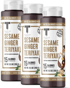 Taste Flavor Co. Grilling, Dipping Sauce and Marinade, Great Tasting, Low-Calorie Sauces, Keto Friendly, No Oils (3 Pack, Sesame Ginger Teriyaki)