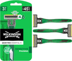 Wilkinson Sword Quattro Titanium Sensitive Men's Disposables Razors x 3
