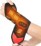 Yabuu Cordless Wrist Hand Heating Pad Massage for Carpal Tunnel With 3000mAh Battery,Hand Arthritis,Wrist Pain Relief,Heat Wrap Pad,Vibration and Adjustable Heat Settings Hot Therapy Gifts for Mom/Dad