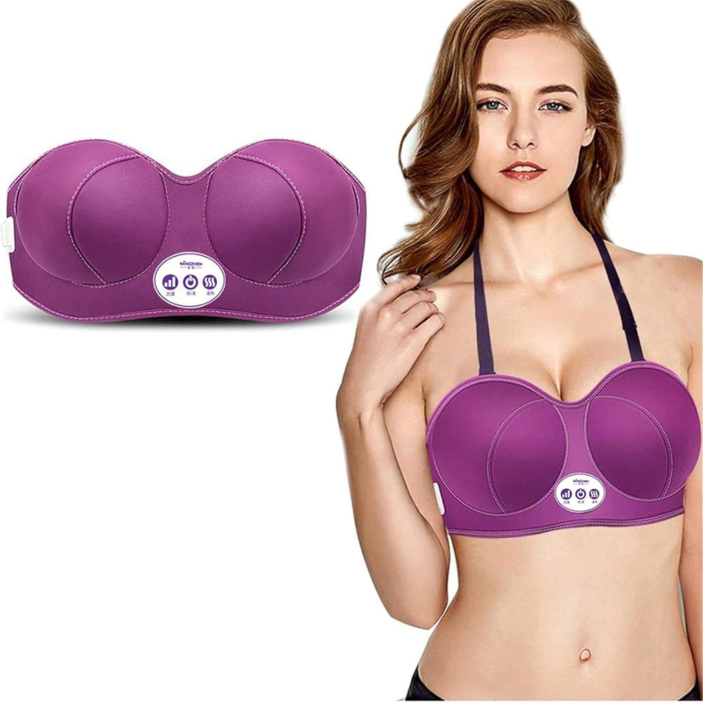 Breast Enlargement Massager, Electric Enhancer Bra with Heating Chest Massage for Bust Developer Care Boobs Enlarge & Growth
