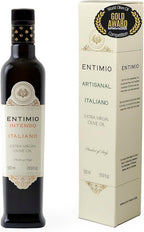 Entimio Intenso Organic Italian Extra Virgin Olive Oil from Italy, 1,000+ mg/kg High in Polyphenols, 2025 Gold Winner, Puglia Early Harvest evoo, Cold Extracted, Lab Tested - 16.9 fl oz