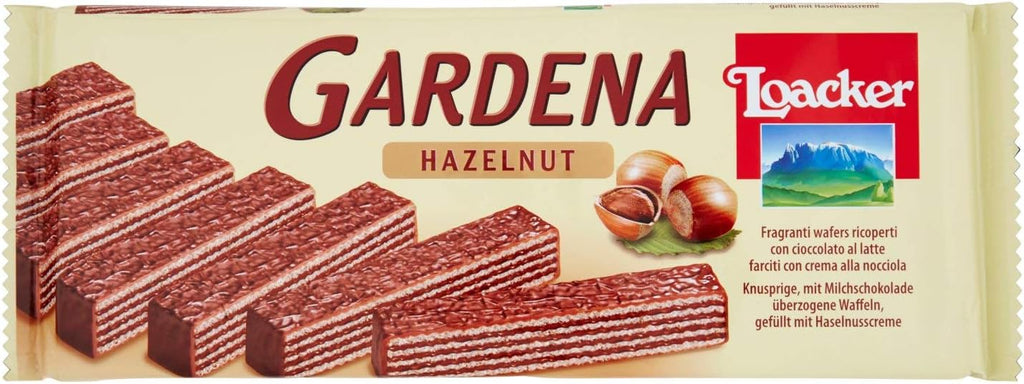 Loacker Gardena - Milk Chocolate coated wafers with Hazelnut cream (200 gr)