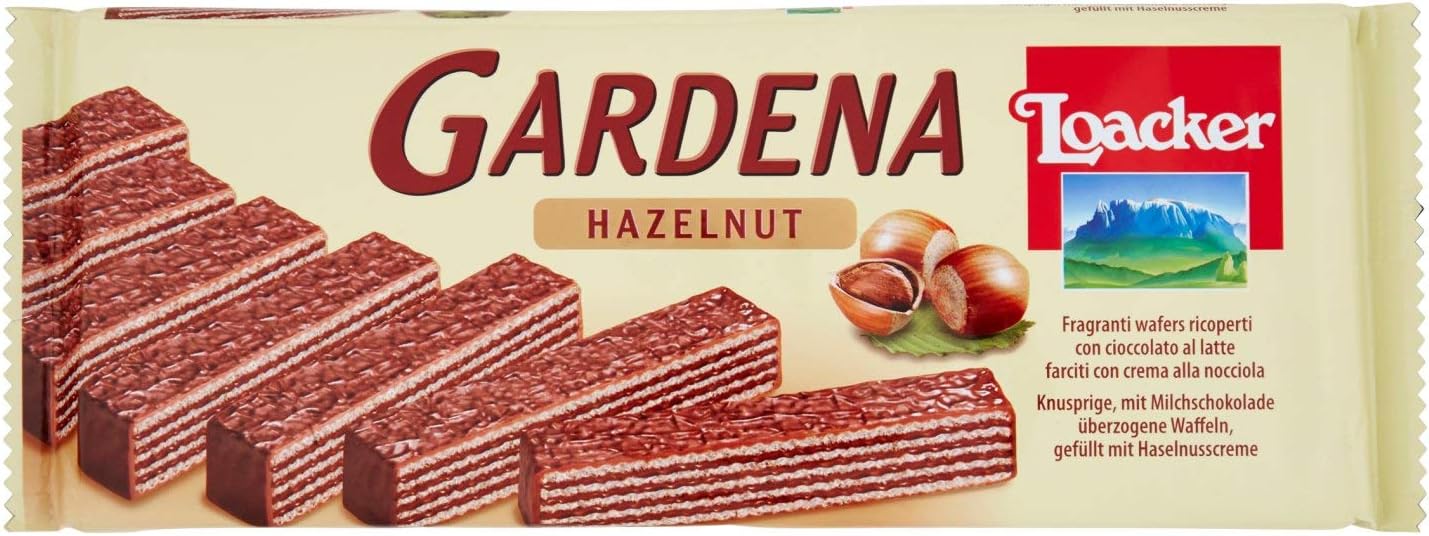 Loacker Gardena - Milk Chocolate coated wafers with Hazelnut cream (200 gr)
