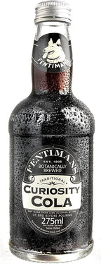Fentimans Sparkling Curiosity Cola - Healthy Soda, All Natural Soda, Craft Soda with No Artificial Flavors, Preservatives, or Sweeteners, Botanically Brewed - Curiosity Cola, 275 ml (Pack of 12)