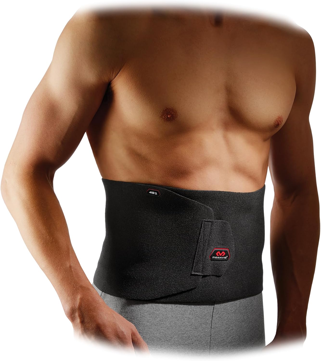 McDavid Sweat Band & Waist Trimmer Belt for Men, Back Support, Improves Posture During Workouts, Waist Trainer For Men