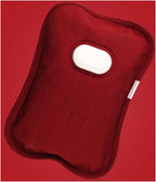 The Electric Heat Pack with Waist Belt，Portable Hot Water Bag，Soothing Heat relieves Back Pain,Cramps,Arthritis,Warms Hands and Tummy,Electric Hot Water Bottle。 (Color : Red)