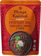 Maya Kaimal Foods - Organic Indian Everyday Dal - Black Lentil 10oz - Fully Cooked with Tomato and Cumin - Vegan - Microwavable - Ready to Eat Meals - Pack of 1