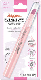 Sally Hansen Push & Buff 2-in-1 Cuticle Care Treatment Pen | Exfoliates, Polishes and Smooths Cuticles | Textured Tip for Instant Results | Easy, Mess-Free Nail Care on the Go