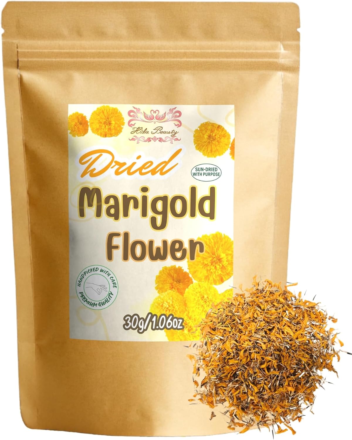 Hida Beauty Dried Premium Marigold Flower 30g