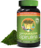 Nutrex Hawaii Pure Hawaiian Spirulina Powder - Vegan Superfood, Farm Grown, Non-GMO, Immune Support & Cellular Energy, 90 Day Supply, 9.53 Oz