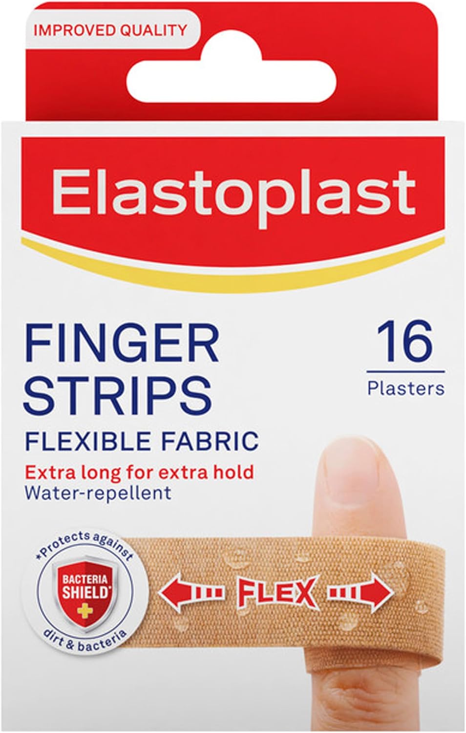 Elastoplast Finger Strip Plasters, 16 Plasters