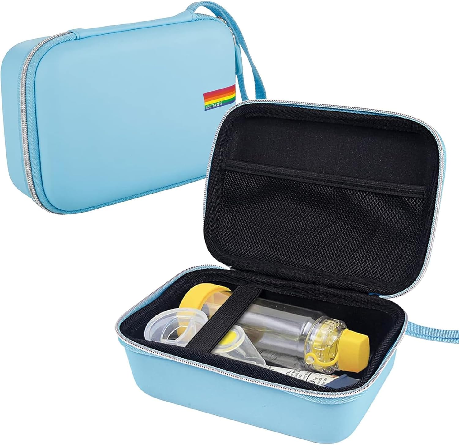 Leayjeen Portable Travel Case - Hard Shell Asthma Protective Inhaler Case