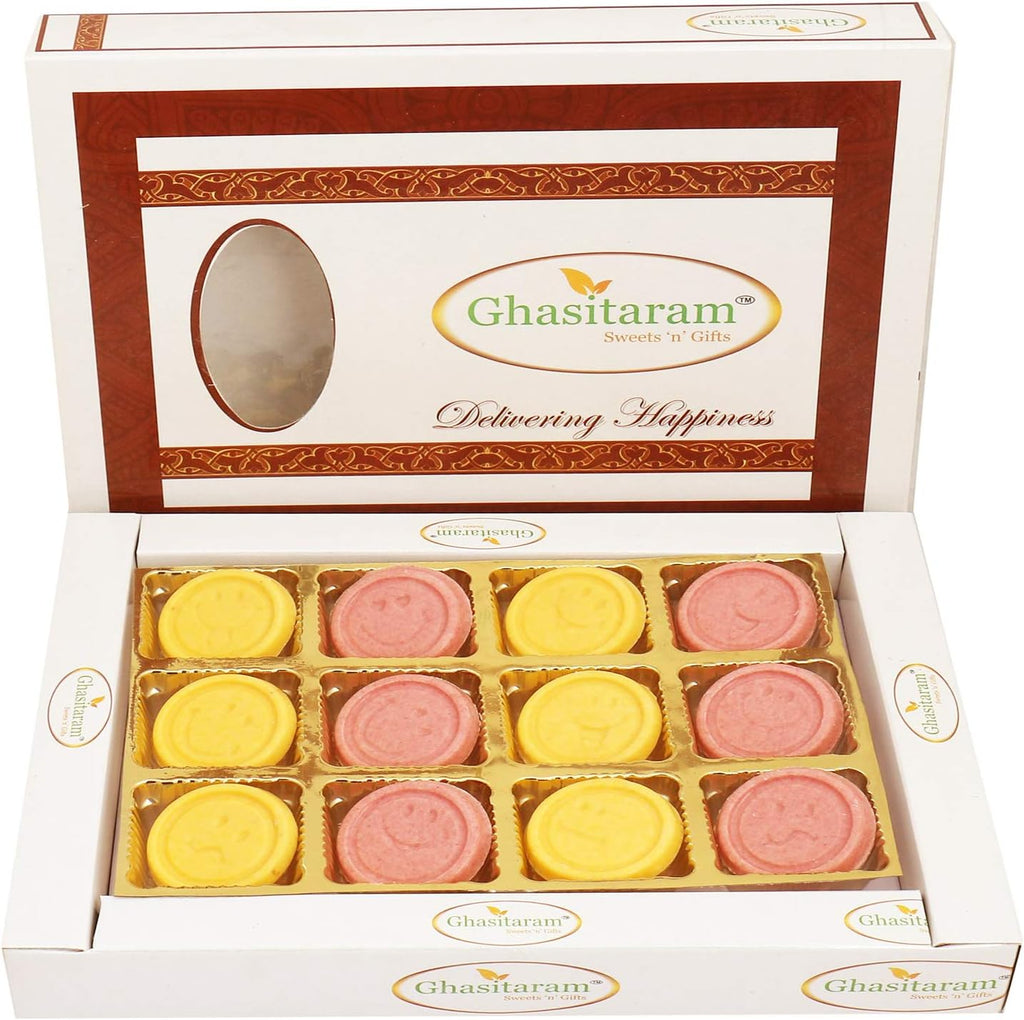 Ghasitaram Gifts Valentines Gift Valentines Day Chocolates for Girlfriend/Boyfriend/Husband and Wife Valentines Special Chocolate Smiley Chococlates 12 pcs