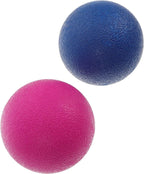2pcs Therapy Massage Balls for Plantar Foot and Wrist, Pilates Fitness Accessories for Yoga Balance and Stability Training, Pink Blue Set