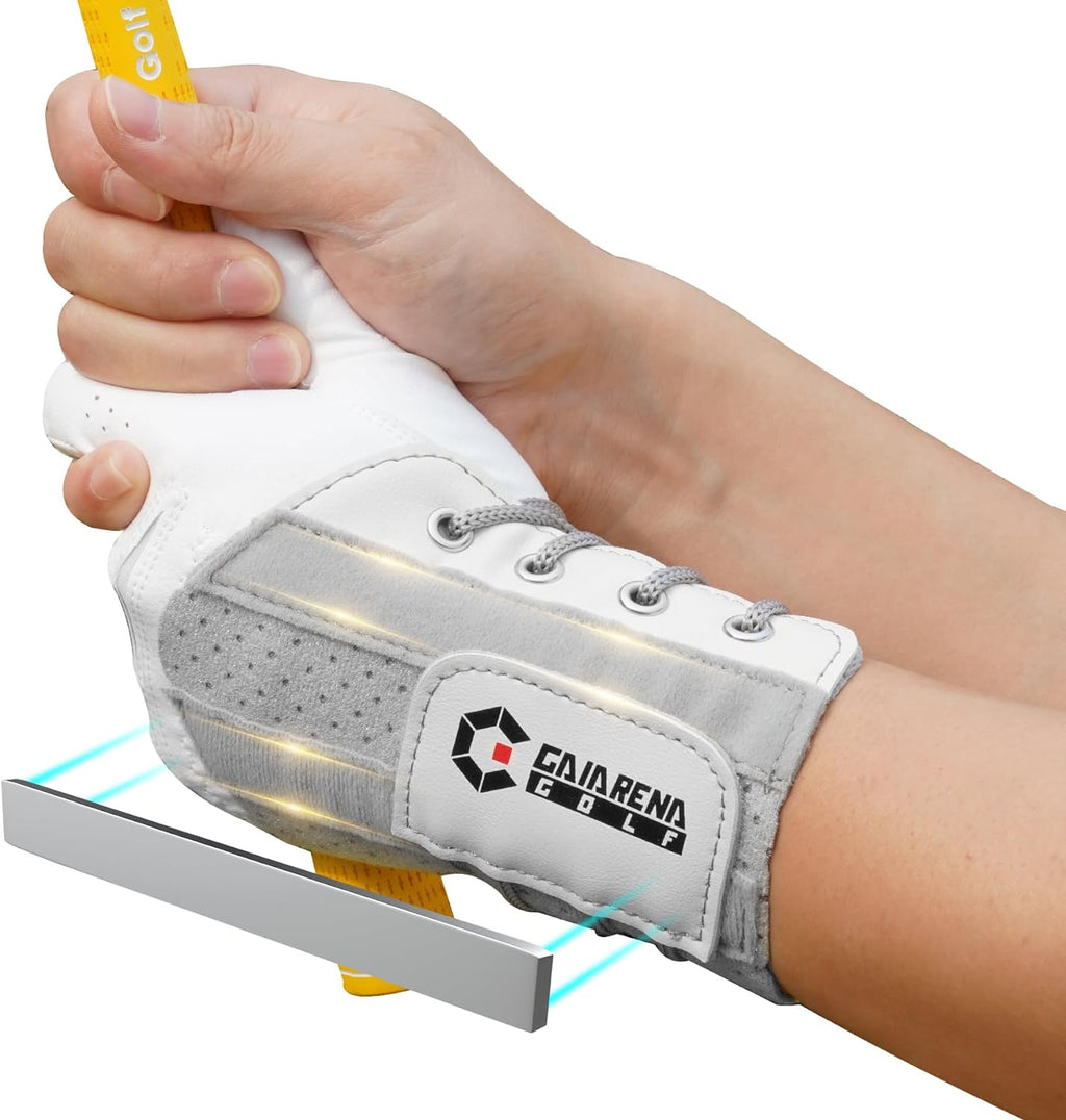 GAIARENA Golf Wrist Training Aid Wrist Hinge Trainer Brace, Effective Golf Swing Training Equipment to Correct Wrist Angle Swing Posture & Develop Muscle Memory for Beginner Golfers【Patent Pending】