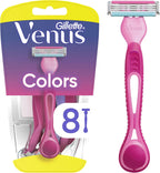 Gillette Venus Simply3 Disposable Razors for Women, 8 Count, Designed for a Close and Comfortable Shave