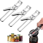 2026 New Adjustable Stainless Steel Jar Opener, Extended 9 inch Jar Opener for Weak Hands, Multifunctional Lid Gripper Bottle Opener with Handle, Easy Open Kitchen Tool for Seniors and Kids (3 Pcs)