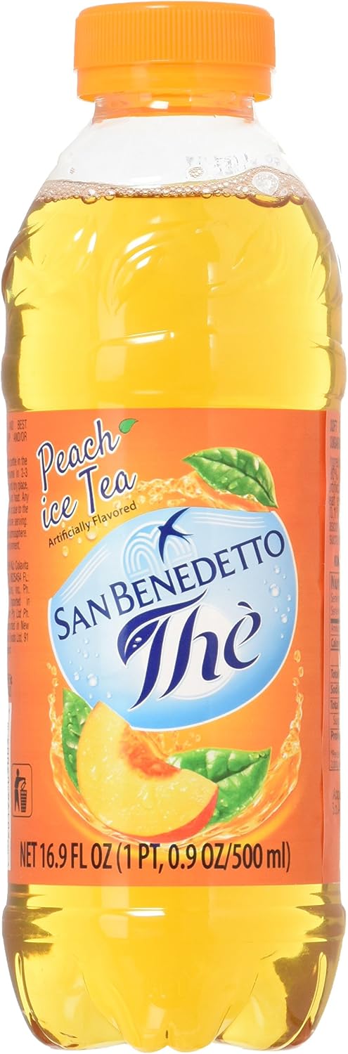 San Benedetto Iced Tea, Peach, 12 Count