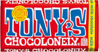 Tony’s Chocolonely Belgian Milk Chocolate Candy Bar, Pure Chocolate Bar for Snacks, Party Favors, Gifts, or Gift Basket, 32% Cacao, Made From Quality Fairtrade Cocoa, 6.35 Oz