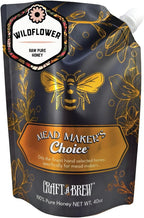 Craft A Brew - Mead Maker’s Choice - Wildflower Honey for Mead Making & Fermentation – 100% Pure Raw Honey - 40 oz